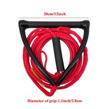 ABAHUB 1 pieza Cuerda de remolque para wakeboard, línea de remolque para entrenamiento de wakeboard para principiantes - Rojo - Ver 3