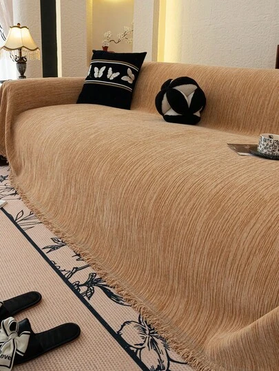 1 chiếc khăn phủ sofa bằng vải chenille, kiểu dáng hiện đại tối giản, chống trượt, màu trơn, sang trọng, chống bụi và có thể giặt được, phù hợp cho mọi mùa. Thích hợp cho phòng ngủ, văn phòng, phòng khách, nội thất kết hợp, sofa hình chữ L và sofa 1/2/3/4 chỗ ngồi.