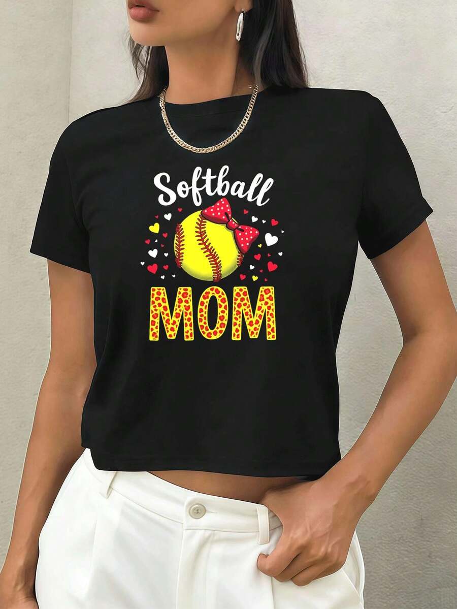Dam-T-shirts - Svart - Visa 1