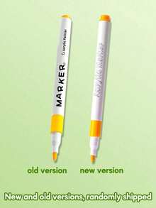 1 Box Acrylic Art Markers, For Art Painting Acrylic Marker Pen, Waterproof & Quick-Dry, Perfect For Student Graffiti,Teachers And School Use,Random Shipment Of New And Old Versions - Multicolor - View 6