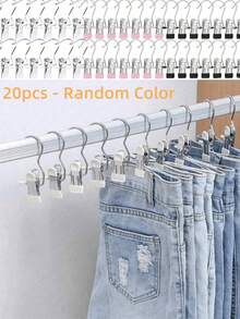 5/10/20Pcs Heavy-Duty Stainless Steel Clothes Clips, Multi-Purpose Laundry Drying Pins & Hanging Hooks, Portable Rustproof Clothespins For Wardrobe Storage, Home Organization & Daily Use - Xem 13