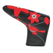 L-Shaped & Straight Golf Putter Head Covers, Universal Protective Club Covers - Straight Plum Blossom - View 2