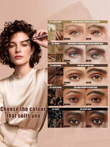W3W 4D Eyebrow Pencils With Professional Square Brush Tip For Realistic Hair Like Strokes Waterproof Long Lasting Smudge Proof Natural Contour Effect Easy To Apply Brow Makeup For Beginners And Daily Use Perfect Holiday Or Birthday Gift For Women Seeking Defined Natural Looking Eyebrows - 多色 - 查看 4