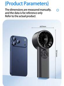 Handheld Portable Fan 100-Speed Stepless Adjustment 3600mAh Rechargeable Outdoor Cooling Small Fan Outdoor Commute Pocket Fan - Handheld - View 7