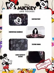 Disney 1 件迪士尼官方授权 | 米奇图案双肩包，大容量印花书包，带笔记本电脑隔层 | 休闲背包 | 运动包 | 卡通背包 | 双肩包 | 书包，非常适合女孩/学生/青少年/毕业生，适合日常使用、郊游、旅行、购物和返校。 - 黑色 - 查看 12