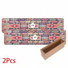1 pieza Alfombrilla para grifo con estampado bohemio, de poliéster duradero, de secado rápido, fácil de limpiar, adecuada para cocina y baño, fácil de instalar, decoración diaria, regalo, alfombrilla de baño, alfombrilla de grifo duradera, accesorio para grifo - Multicolor - Ver 12
