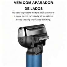 This Men's Electric Shaver Features A Floating Design With Three Curved Blades, A Type-C Interface For Fast Charging And Longer Battery Life, An IPX7 Water Resistance Rating, And Skin-Friendly Blades For A Smooth Shaving Experience. - 顏色隨機 - 查看 6