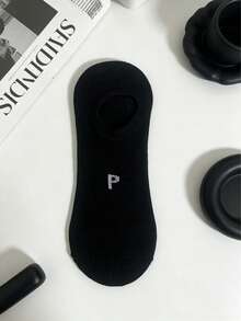 5双装无缝男女通用隐形低帮船袜，适合搭配平底鞋、运动鞋和高跟鞋 - 彩色 - 查看 5