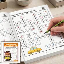 32-Page Math Addition And Subtraction Workbook For 3+ Years Old | Interactive Mental Arithmetic Practice With Number Lines, Fill-In-The-Blank Games, Basic Addition And Subtraction | Daily Arithmetic Practice For Grades 1-3 | 20+ Interactive Activities, 32-Page Colorful Math Training And Fun Exercise Book | Suitable For Home Education Or Classroom Use - Multicolor - View 3