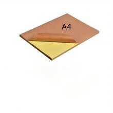 50 100 Sheets A4 Kraft Paper Light Brown Non-Adhesive Printable And Writeable, Suitable For Laser And Inkjet Printers, Matte Full Sheet Sticky Paper, Label Stickers Strong Adhesive High Quality - View 8