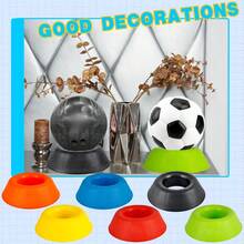2pcs Colorful Ball Holders, Universal Football/Basketball/Volleyball/Bowling Ball Display Stand, Non-Slip Sports Ball Rack For Training, Competition, Home Use, Suitable For Sports Enthusiasts - Ball Base - View 5