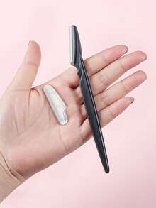 48/24/12/6/3/1 Pc Multi-Color Eyebrow Trimmer & Razor, Exfoliating Hair Removal Tool, Body & Facial Hair Grooming Kit With Long Handle Safety Blades And Precision Guards, Eyebrow Grooming Tool For Home Or Travel Use - Multicolor - View 9