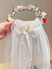 1pc Fashionable Versatile Accessory, Sweet Teenage Girl Braided Craft Hair Hoop, Suitable For Birthday Party, Photo Shoot, Daily Use Hair Decoration - Multicolor - View 11