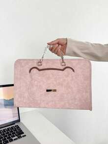 [Delivery Within 2-7 Days In The United States]Cute Laptop Sleeve Bag, 14Inch Laptop Carrying Case Laptop Protective Cover, Laptop Protective Case, Laptop Carrying Case, Laptop Bag Laptop Case, Suitable For School, Office, And Commuting Back To School Stuff Bag For School Work Laptop Bag For Women College Essentials Laptop Sleeve, Purse Essentials Items, Storage Bags, Purse Accsesories, Charger Organizer, Electronics Pouch, Charger Bag, Digital Camera Case, Portable Charger, Side Pocket And Faux Pearl Handle | Fits Air/Pro 13, Pro 14, HP, Fashion Laptop Accessories – Fits Most Up To 14", Travel Essential, Travel Necessities, Stocking Stuffers For Women, Cruise Essential - Xem 3