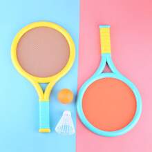 Badminton Racket Set, Interactive Outdoor Sports Tennis Racket Toys Stress Relief, Suitable As Christmas, Birthday Gift - Multicolor - View 12