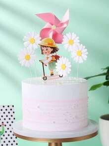 1/5 pièces Décorations de gâteau à la marguerite, Décorations de gâteau à la marguerite, Décoration de gâteau à motif marguerite, Décorations de gâteau à la marguerite, Décoration de cure-dents à la marguerite pour cupcakes, Fleurs de marguerite de printemps, Décoration de fleurs en papier polyvalente, Convient pour la table de dessert d'anniversaire, le mariage, la douche de mariage, 1 set - Multicolore - Voir 3