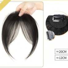 1 Tóc mái kẹp cho nữ, Tóc nối thẳng bằng sợi tổng hợp thanh lịch, Tóc giả thẳng bằng sợi chịu nhiệt cao với phần mái phồng hai bên - Trông tự nhiên, Chất liệu sợi chịu nhiệt cao, Dễ đeo, Phụ kiện tóc thời trang hàng ngày, Phụ kiện tóc sành điệu | Ngoại hình tự nhiên | Thiết kế tối giản, Kẹp tóc, Kẹp cài tóc, Ghim cài tóc - Nhiều màu - Xem 7
