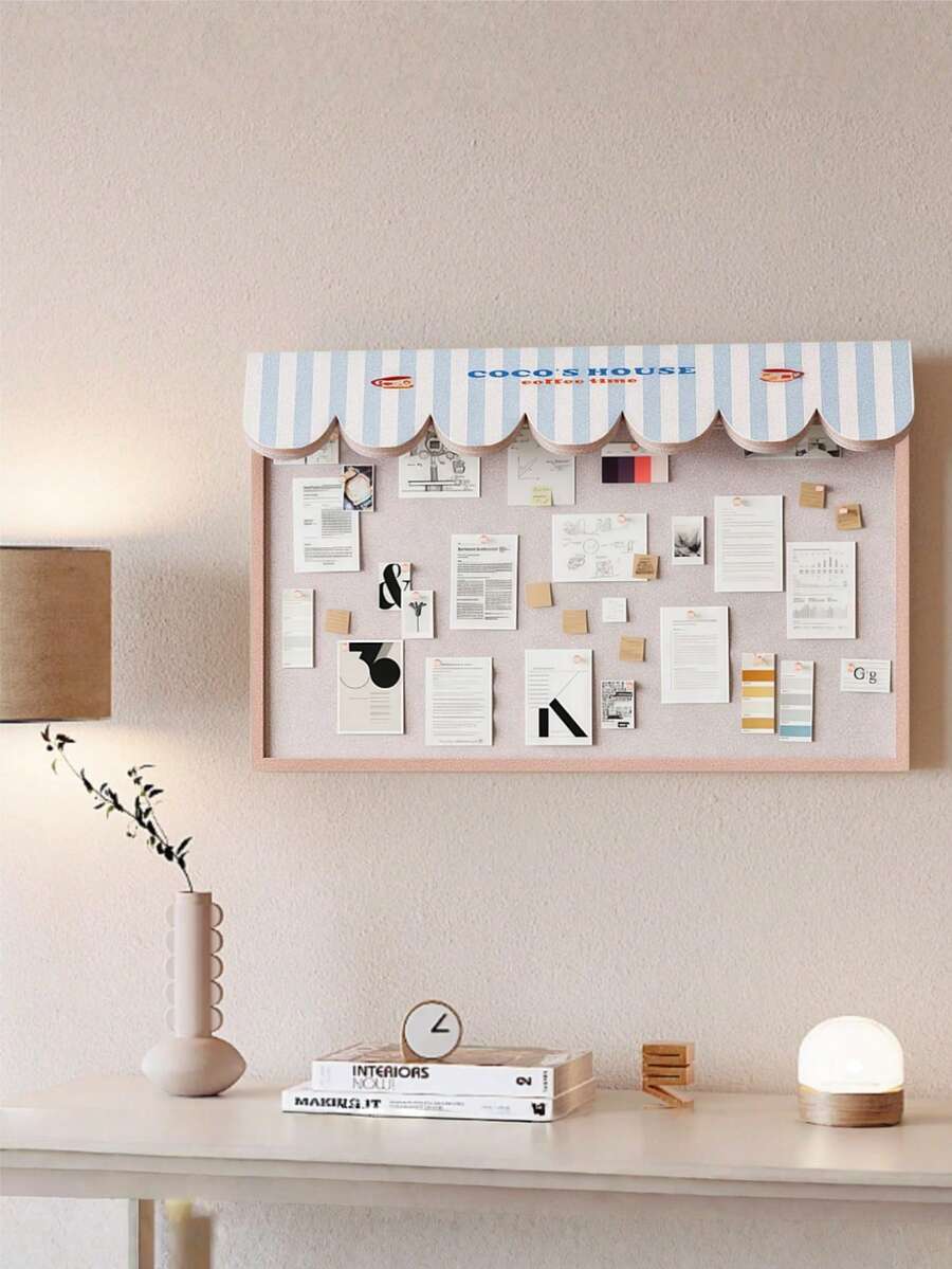1pc No-Drill Felt Bulletin Board, Removable Wall-Mounted Memo Board For Office, Classroom, Study, Reusable Felt Pin Board, Minimalist European Style Creative Wall Organizer For Notes/Photos/Posters, Suitable For Bedroom, Study, Office, Classroom, Dorm, Apartment