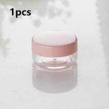 Mini Clear Cosmetic Empty Sample Jars 50/20/10/5/1 Pc,5g Plastic Container Jars, Multi-Color For Face Cream And Lotion, Lipstick, Eyeshadow, Nail Powder, Jewelry, Exquisite And Compact, Easy To Carry, Reusable, Travel Accessories - Pink - View 18