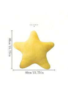 1个北欧风可爱星星毛绒抱枕，柔软纯色毛绒娃娃靠垫，随机颜色发货 - 彩色 - 查看 10