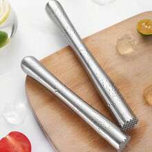 1pc Stainless Steel Popsicle Manual Squeezing Lemon Juice, Fruit Mashing, Juice Pressing, Bar Bartending. - View 3