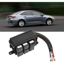 Bloque de Caja de relé de Fusibles de 12 V, Kit de Caja de Relés, 6 Relés de 4 Pines para Fusibles Estilo 11 Piezas para Motor Marino Automotriz - A - Ver 6