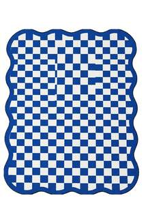 1pc Luxury Fluffy Checkered Carpet, Asymmetrical Wavy Edge Bedroom Decor Rug, Korean Sweet Pink Dressing Room Carpet, Pastoral Artistic Entryway Rug, Multiple Sizes Available, Living Room Carpet, Rug, Area Rug, Small Area Rug, Mat, Home Decor, Washable Carpet - Multicolor - View 15