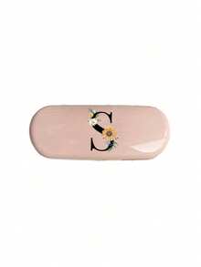 Hard Eyeglass Case With A-Z Letter & Pink Daisy Flower Print, Portable Protective Eyewear Case, Waterproof Dustproof Glasses Storage Box, Suitable For Students Daily Use, Mother's Day Gift, Fits Regular Glasses And Fashion Glasses - Multicolor - View 16