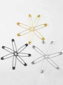 100PCS Safety Pins DIY Sewing Tools Silver Black Gold Metal Needles Small Brooch Apparel Accessories - Pin - View 6