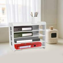 5-Tier Stackable Letter Tray Home Office Desk Paper Document Organizer File Tray - View 5