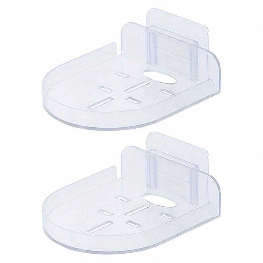A Wall-Mounted Bracket Suitable For Two Security Cameras And A Baby Monitor. It Is Installed Using A Strong Adhesive, No Drilling Required. This Space-Saving Shelf Is Perfect For The Bedroom, Kitchen, And Living Room. - 1 Random Item - View 1