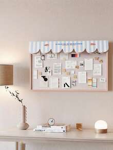 1pc No-Drill Felt Bulletin Board, Removable Wall-Mounted Memo Board For Office, Classroom, Study, Reusable Felt Pin Board, Minimalist European Style Creative Wall Organizer For Notes/Photos/Posters, Suitable For Bedroom, Study, Office, Classroom, Dorm, Apartment - 1PC - View 11