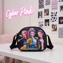 MINISO-HuntrixHunters 双面印花斜挎包，迷你卡通单肩包，休闲日常背包，粉丝礼物，生日、圣诞节、开学季送给家人和朋友的完美礼物 - 隨機款式[1pc] - 查看 5