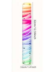 7.87 Inch/11.81 Inch Dual Size Stationery | Flexible PVC Ruler (For Engineering Drawing, Campus Office), Learning Supplies Gift For Family, Friends, Girlfriends - Two - View 9