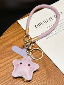 1 chiếc móc khóa đeo tay hình ngôi sao mềm mại, mặt dây chuyền hình chuông dễ thương, móc khóa chống thất lạc tiện dụng. - Nhiều màu - Xem 14