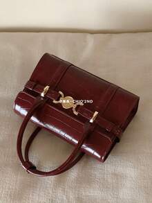Women Top Handle Bags - Red - View 1