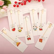 Mặt dây chuyền hình gấu trúc dễ thương, móc khóa đánh dấu sách tiện dụng cho học sinh, đồ dùng văn phòng phẩm hình hoạt hình dễ thương, bán sỉ. - Bộ sưu tập Gấu trúc - Xem 1