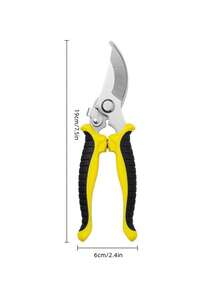 A Set Of Garden Pruning Shears – Portable Flower Pruning Shears Set | Ergonomic Non-Slip Handle | High-Tension Spring | Easy Cutting | Modern Metal Blade Pruning Shears | High-Efficiency Gardening Tools - Multicolor - View 8