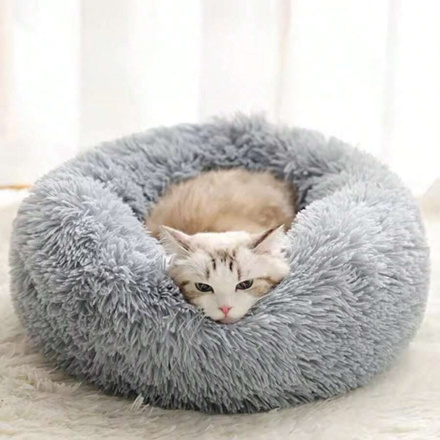 Giường ngủ ấm áp mùa đông cho mèo, ổ ngủ tròn sang trọng cho mèo, thảm lót thú cưng tốt nhất, ghế sofa thoải mái cho mèo. - Nhiều màu - Xem 1