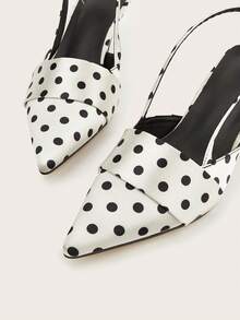 2024新款优雅时尚女士后系带套脚鞋（鞋面随机裁剪） - 黑與白 - 查看 5