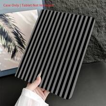 1 Peça Capa para Tablet com Estampa Listrada Preta e Branca e Suporte para Caneta, Compatível com iPad 10ª Geração / 11 (A16 2025), Compatível com Oppo Pad, Compatível com Huawei Matepad, Compatível com Vivo Pad, Compatível com Honor Pad, Compatível com Xiaoxin Pad - Multicolorido - Visão 8