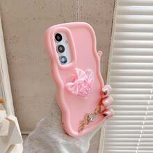 Free Lanyard With Order, Cute Macaron Phone Case + Wrist Strap, Compatible With IPhone 17 Pro Max/16 Pro Max/15 Pro Max/14 Pro Max/13 Pro Max/12 Pro Max/11 Pro Max/XS Max/7/8 Plus, S26/25 24 32 1u, Honor, - Pink - View 4