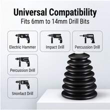Drill Dust Cover Collector, Rotary Hammer Rubber Dust Collection Cup Device, Electric Tool Accessories - Irregular - View 9
