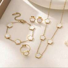 不锈钢五花耳环手链项链 - 花 - 查看 21