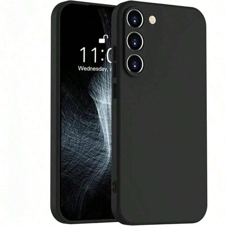 适用于 Galaxy A56、A26、A36、A16、A06、A55、A35、A25、A15、A05、A54、A34、A17、A07、A22、A32、A52、A53、A71 手机的柔软液态硅胶保护壳,也适用于 Galaxy S26 Ultra、S25、S24、S23、S22、S21、S20、S10 Plus、FE 系列手机。 - 黑色 - 查看 1