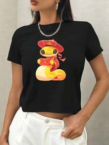 Women T-Shirts - Black - View 1
