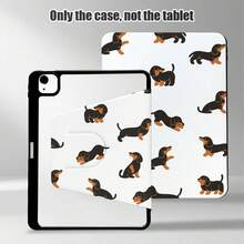 1 chiếc ốp lưng da PU họa tiết chó Dachshund, bảo vệ bàn làm việc, có chân đế xoay 360° và khe cắm bút, chức năng tự động bật/tắt màn hình, phù hợp với các dòng máy phổ biến của Apple/Honor/, món quà tuyệt vời cho mùa tựu trường, ngày lễ tình nhân và các dịp lễ khác. - Nhiều màu - Xem 4
