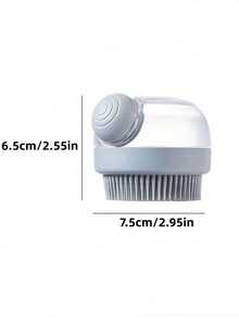 1 chiếc bàn chải tắm thú cưng 2 trong 1 tích hợp bình đựng dầu gội, bàn chải mềm mại massage giúp làm sạch lông cho chó và mèo. - Nhiều màu - Xem 2