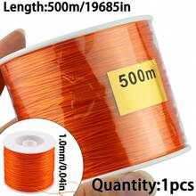 1 Roll Korean Colorful Flat Beading Thread, For Handmade DIY Jewelry Making - Flat Line - View 14
