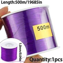 1 Roll Korean Colorful Flat Beading Thread, For Handmade DIY Jewelry Making - Flat Line - View 9